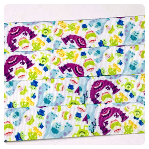 Ribbon by the Yard - Monsters U Scatter