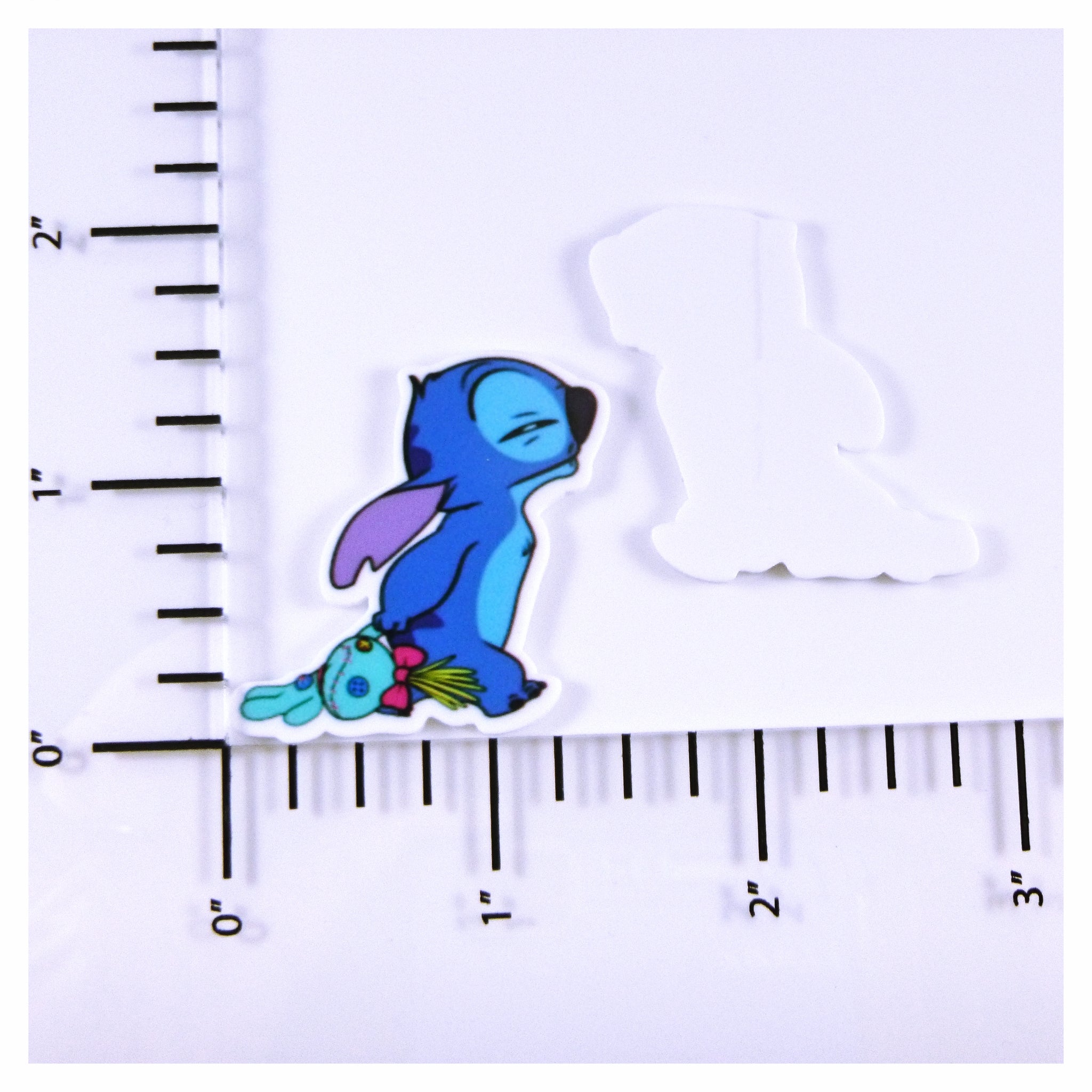 Disney Lilo and Stitch Glitter Acrylic Flatback Planar Resin Craft