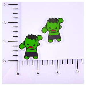 Set of 2 - Planar Resin - Hulk Chibi