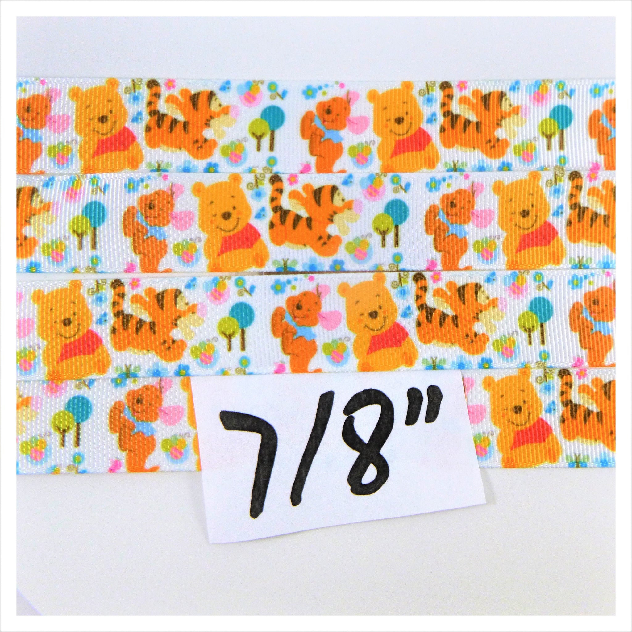Ribbon by the Yard - 7/8 - Winnie the Pooh, Tigger and Roo