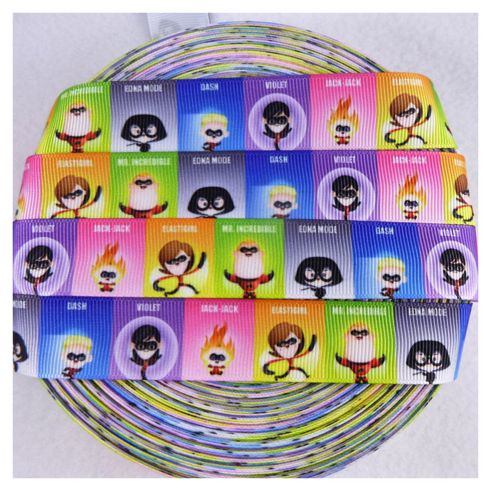 Ribbon by the Yard - Incredibles Blocks