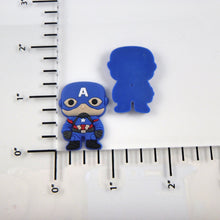 Load image into Gallery viewer, Set of 2 - PVC Resin - Captain America Full Body Smaller
