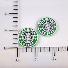 Load image into Gallery viewer, Set of 2 - PVC Resin -  Starbucks Logo - Small
