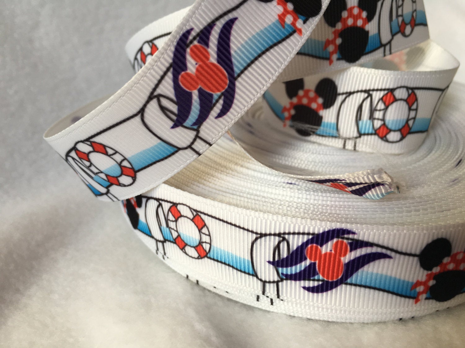 Ribbon by the Yard - Disney DCL - Cruise Ribbon – Giraffic Crafts