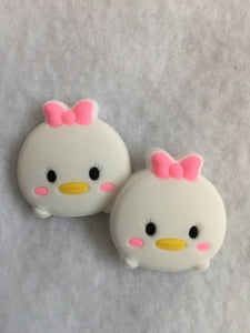 Set of 2 - PVC Resin - Daisy Duck