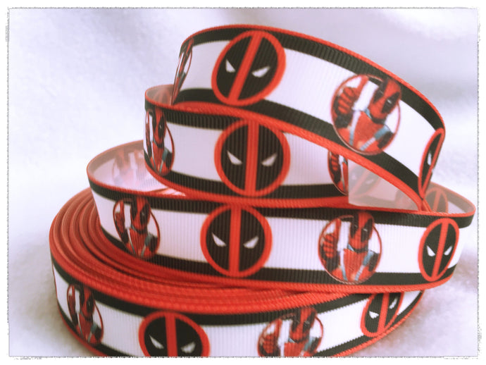 Ribbon by the Yard - Deadpool - Merc with the Mouth