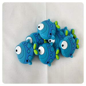 Set of 2 - PVC Resin - Blue Fish