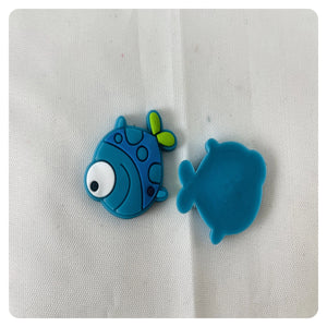 Set of 2 - PVC Resin - Blue Fish