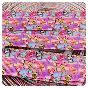 Ribbon by the Yard - Mini Piglet and Friends - Winnie the Pooh