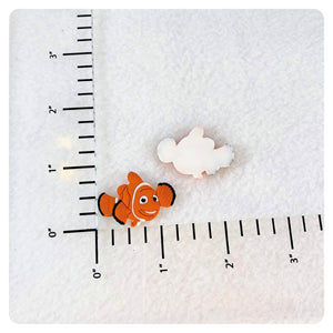 Set of 2 - PVC Resin - Nemo - Clown Fish