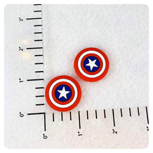 Load image into Gallery viewer, Set of 2 - PVC Resin - Captain America Shield
