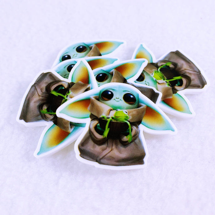 Set of 2 - Planar Resin - The Child - Alien -Frog