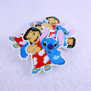 Set of 2 - Planar Resin - Lilo and Stitch - Back to Back